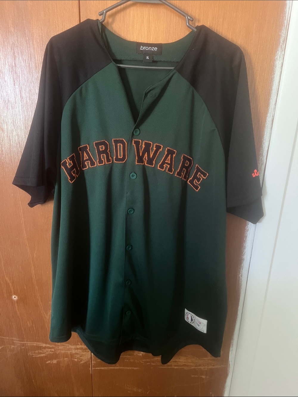 Bronze “Hardware” Baseball Jersey